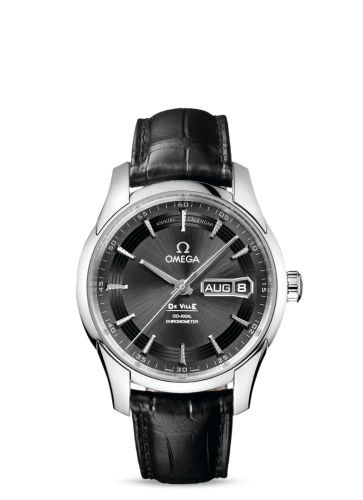 Omega De Ville Hour Vision Co-Axial Annual Calendar Stainless Steel / Slate